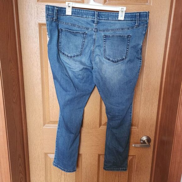 Isabel Maternity Medium Wash Maternity Inset Panel Jeggings Size 18 Jeans EUC - Picture 9 of 11